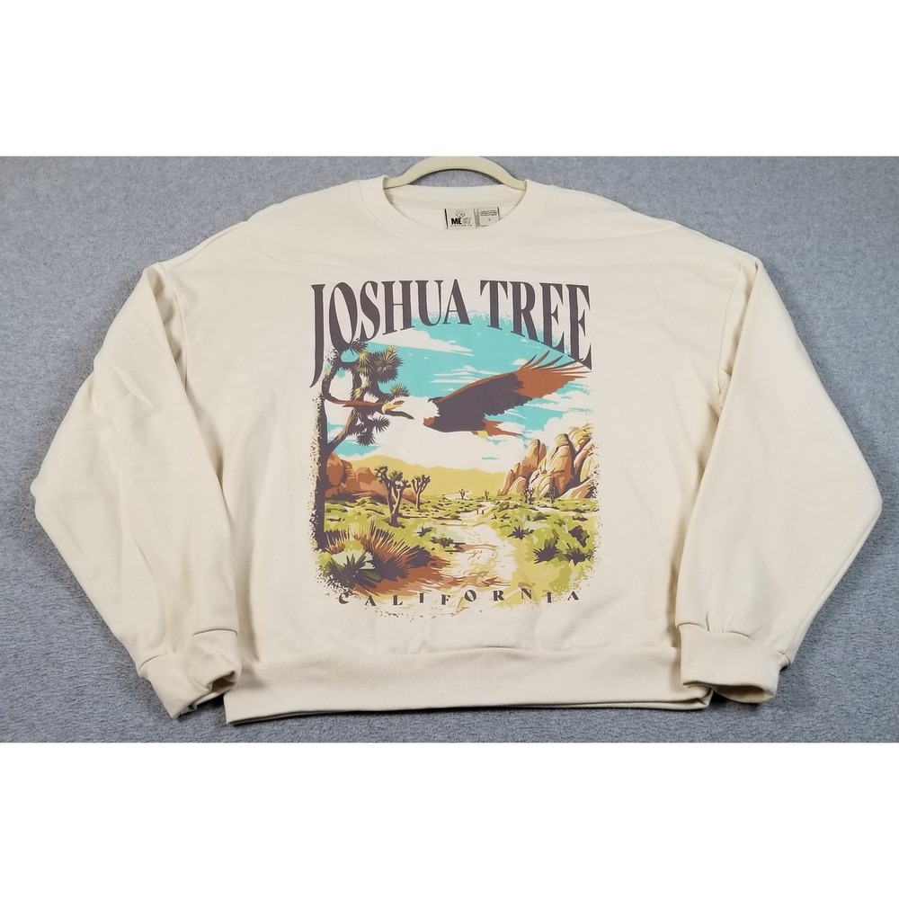 NEW ME 87 Joshua Tree Sweatshirt Women S Small Eagle Graphic California Pullover